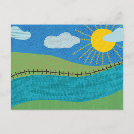 Landschaft Feiertagspostkarte