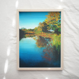 Landschaft Feine Kunst am Fluss Kunst Poster