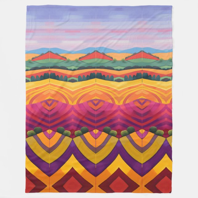 Landschaft Fleecedecke (Vorderseite)