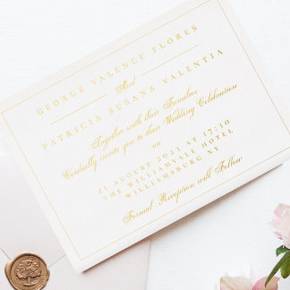 Landschaft Formale Kalligrafie Hochzeitsfeier Folieneinladung