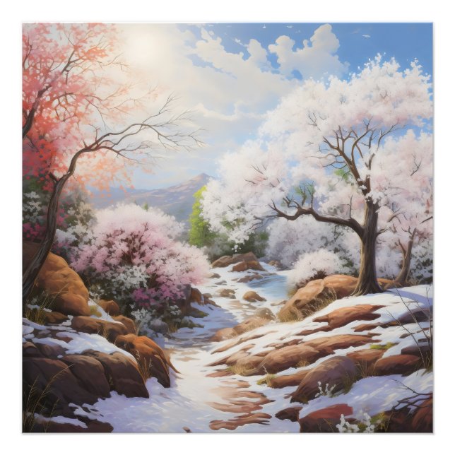 Landschaft Frühjahr Fotodruck (Vorne)