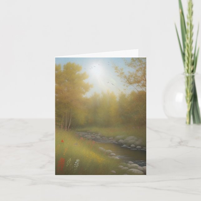 Landschaft Geburtstag Karte (Vorderseite)