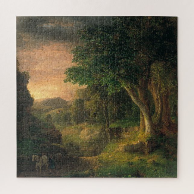 Landschaft "George Inness" Gemälde Puzzle (Vertikal)