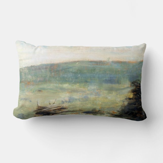 Landschaft Georges Seurat am Heiligen-Ouen Lendenkissen (Vorderseite)