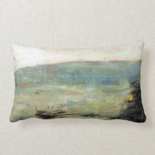 Landschaft Georges Seurat am Heiligen-Ouen Lendenkissen