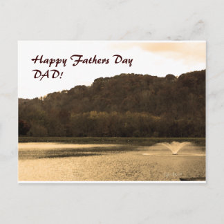 Landschaft, Happy Vathers Day VATER! Postkarte