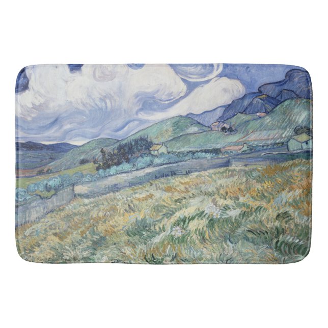 Landschaft hinter Saint-Paul Vincent van Gogh Badematte (Vorderseite)