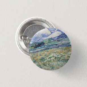 Landschaft hinter Saint-Paul Vincent van Gogh Button