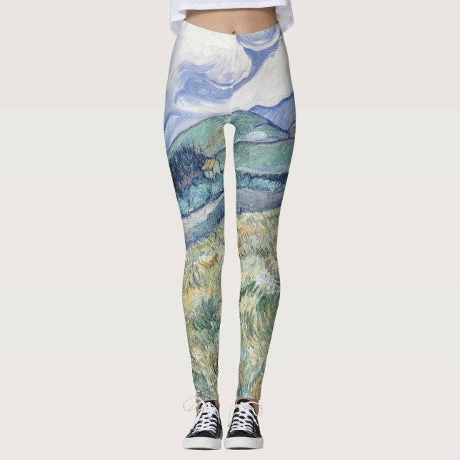 Landschaft hinter Saint-Paul Vincent van Gogh Leggings (Vorderseite)