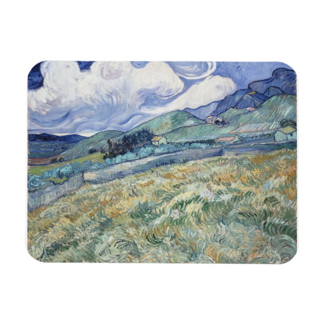 Landschaft hinter Saint-Paul Vincent van Gogh Magnet (Horizontal)