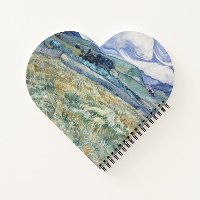 Landschaft hinter Saint-Paul Vincent van Gogh Notizbuch (Rückseite)