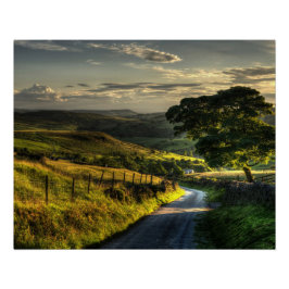Landschaft im Freien Poster