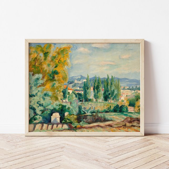 Landschaft im Herbst, Saint-Tropez | Henri Manguin Poster (Von Creator hochgeladen)