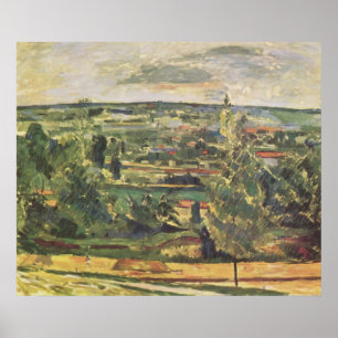 Landschaft im Jas-de-Bouffan - Paul Cezanne Poster
