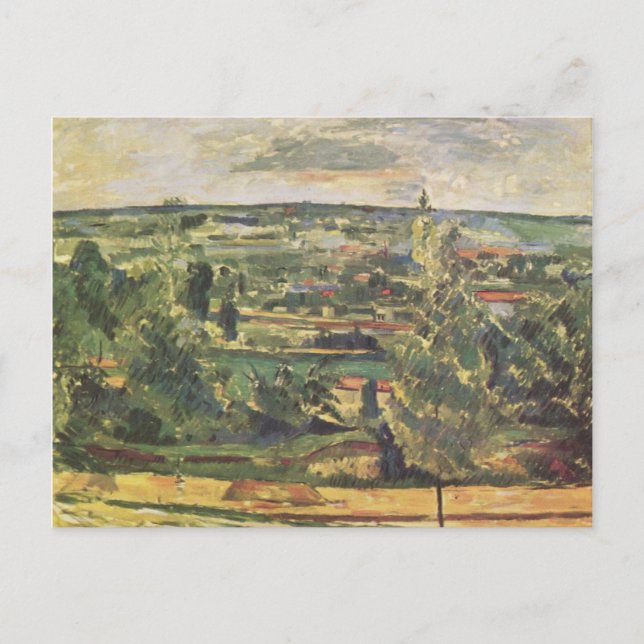 Landschaft im Jas-de-Bouffan - Paul Cezanne Postkarte (Vorderseite)