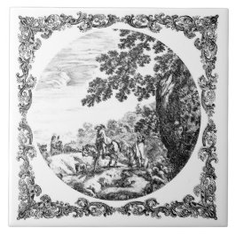 Landschaft im Landhausstil Vintage Delft Schwarz & Fliese
