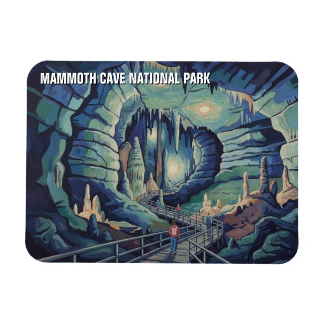 Landschaft im Mammoth Cave National Park Magnet (Horizontal)