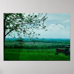 Landschaft im Mittleren Westen von Wisconsin Poste Poster