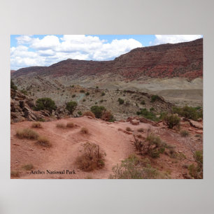 Landschaft im Nationalpark Arches Poster