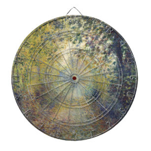 Landschaft im Wald (von Pierre-Auguste Renoir) Dartscheibe