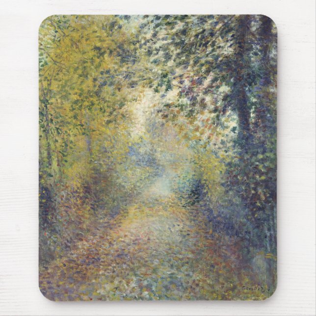 Landschaft im Wald (von Pierre-Auguste Renoir) Mousepad (Vorne)