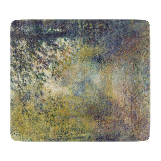 Landschaft im Wald (von Pierre-Auguste Renoir) Schneidebrett (Vorderseite)