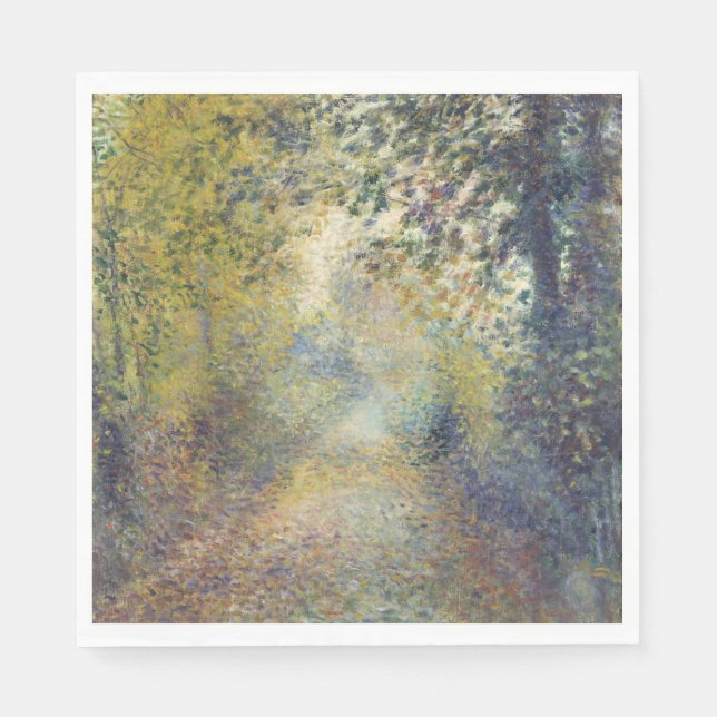 Landschaft im Wald (von Pierre-Auguste Renoir) Serviette (Vorderseite)