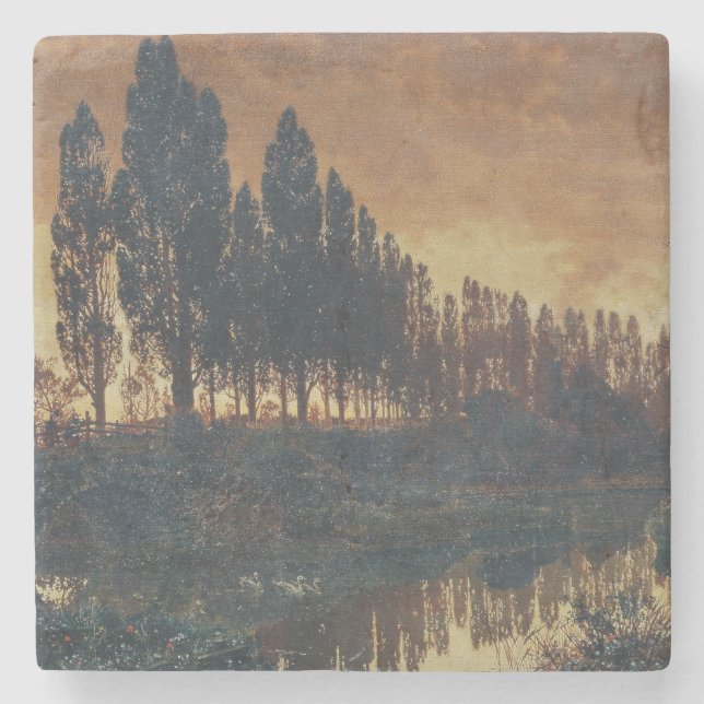 Landschaft in Bayern (Deutschland) Steinuntersetzer (Vorderseite)