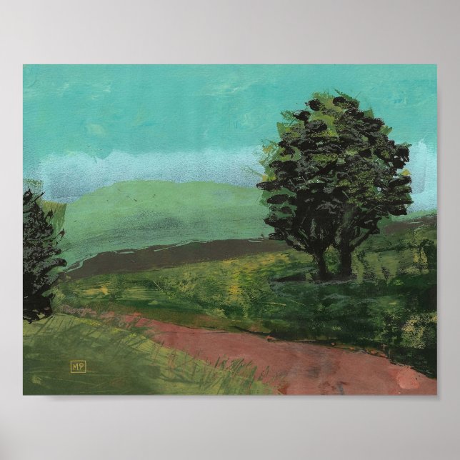 Landschaft in der Nähe des Zuhauses  Poster (Vorne)