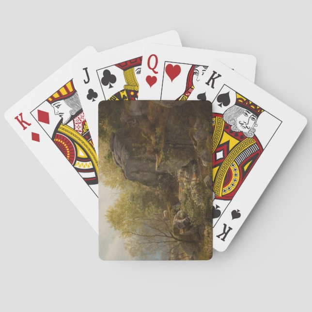 Landschaft in der Nähe von Conway, North Wales (na Spielkarten (Rückseite)