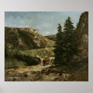 Landschaft in der Nähe von Ornans, c.1858 Poster