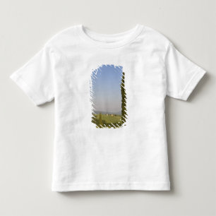 Landschaft in der Nähe von Pienza. Val d'Orcia, S Kleinkind T-shirt