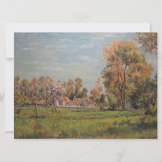 Landschaft in Lagny (Frankreich) Karte (Vorderseite)