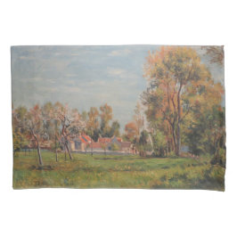 Landschaft in Lagny (Frankreich) Kissenbezug