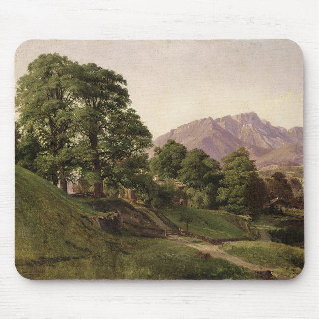Landschaft in oberem Bayern, 1836 Mousepad (Vorne)