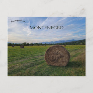 Landschaft in Podgorica Montenegro Postkarte