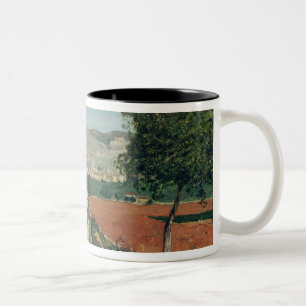 Landschaft in Provence Zweifarbige Tasse