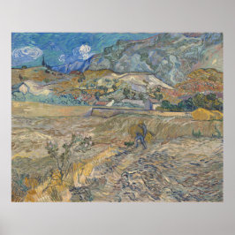 Landschaft in Saint-Rémy; Vincent Van Gogh Poster