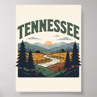 Landschaft in Tennessee Poster