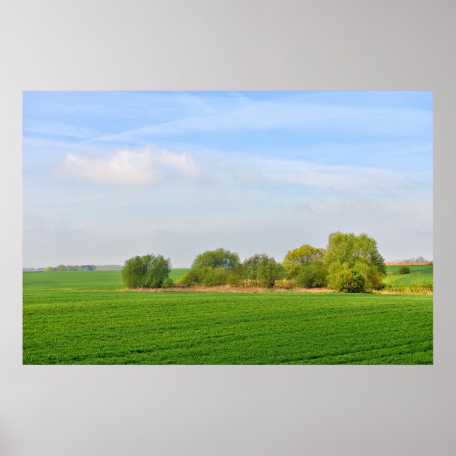 Landschaft in Wallonien, Provinz Liege Poster (Vorne)