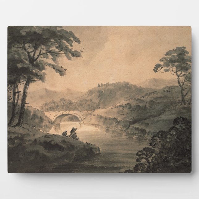 Landschaft (Injektor und Tinte waschen) Fotoplatte (Vorderseite)