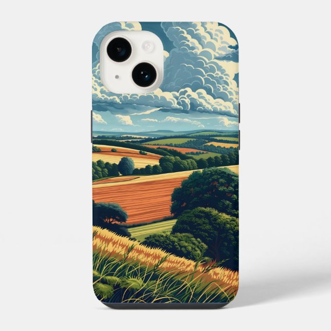 Landschaft iPhone Hülle (Rückseite)
