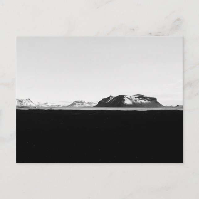 Landschaft Islands Postkarte (Vorderseite)