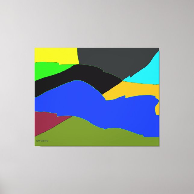 Landschaft Italiens Leinwanddruck (Vorderseite)