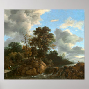 Landschaft: Jacob van Ruisdael Kunstgewerbe Poster