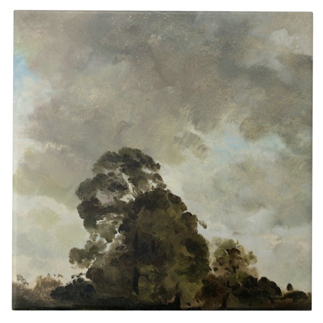 Landschaft John Constables | bei Hampstead, Baum Fliese (Vorderseite)