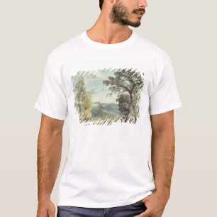 Landschaft John Constables   mit Bäumen und einem T-Shirt