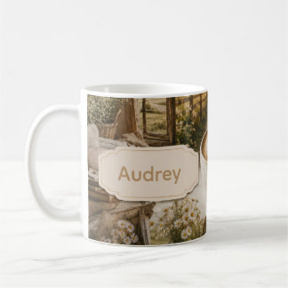 Landschaft Kaffee Szene Benutzerdefinierter Name Kaffeetasse