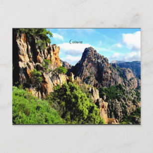 Landschaft Korsikas Postkarte