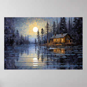 Landschaft Landschaft Art Deco Paint Poster